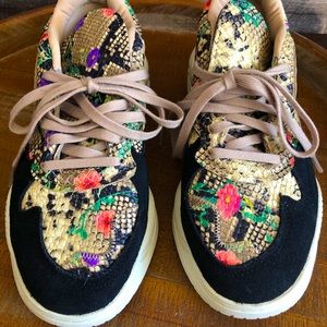 Adidas Supercourt RX Floral Snakeskin Sneakers NEW